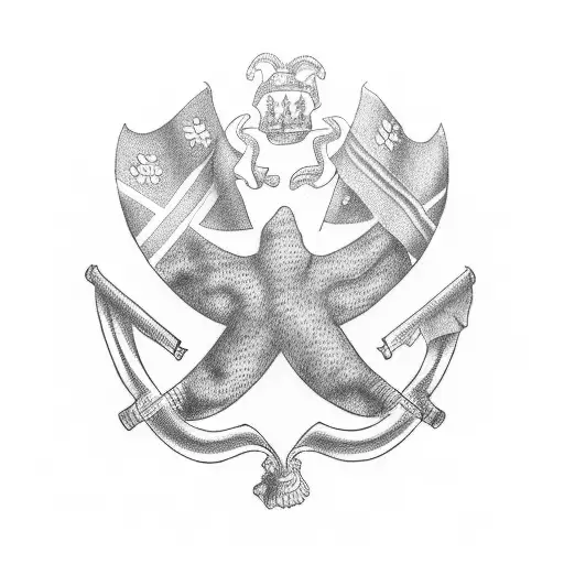 Incorporate the flags of Ireland and Australia into a tattoo design inspired by motor sports tattoo design idea