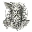 zeus tattoo design idea