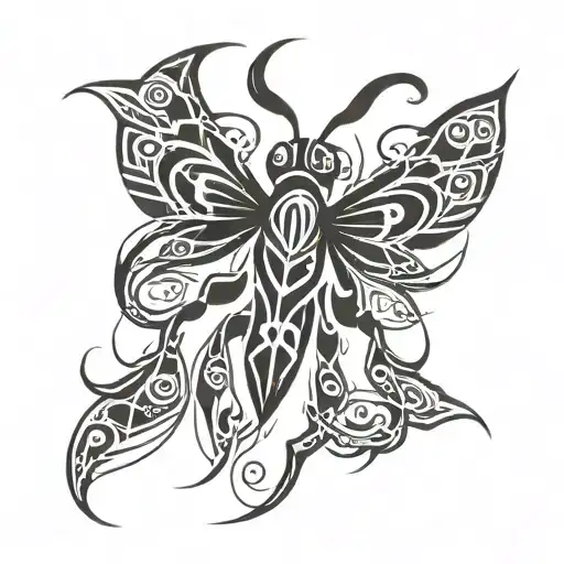 warrior mosquitoe tattoo design idea