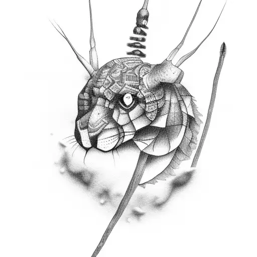 stick n poke tattoo design idea