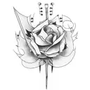 stick n poke tattoo design idea