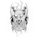 stick n poke tattoo design idea