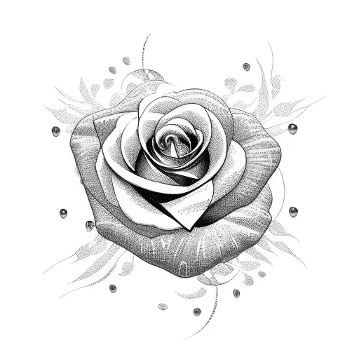 flamingo combined with rose tattoo design idea