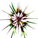 bleach sword and flower tattoo design idea