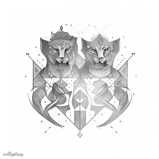 gemini tattoo design idea