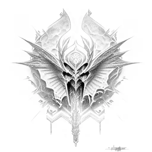 Tyrael tattoo design idea