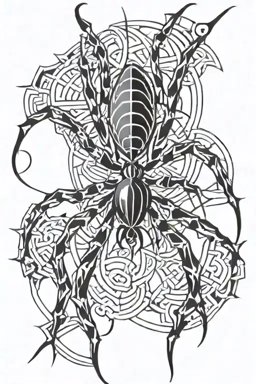 spider tattoo design idea