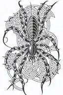 spider tattoo design idea