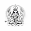 Durga ma tattoo design idea