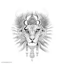 Durga ma tattoo design idea