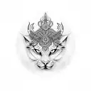 Durga ma tattoo design idea