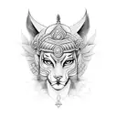 Durga ma tattoo design idea