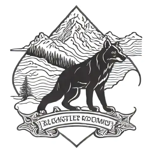 whistler Blackcomb logo tattoo design idea
