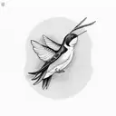 Swallow Bird tattoo design idea