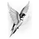 Swallow Bird tattoo design idea
