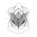 witchy book tattoo design idea