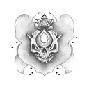 witchy book tattoo design idea