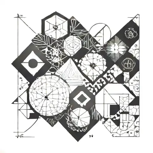 Mathematics and teacher  tattoo design idea