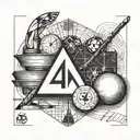 Mathematics and teacher  tattoo design idea