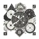 Mathematics and teacher  tattoo design idea