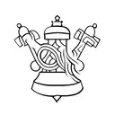 Chess pieces tattoo design idea