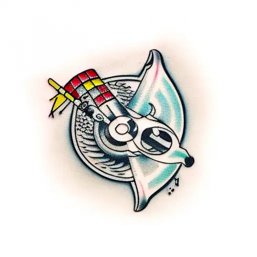 turkey call with writing that says "finish what you started" tattoo design idea