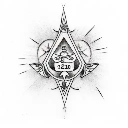 Design a tattoo that combines the dates April 16, 2010, and July 13, 2008 in a meaningful way tattoo design idea