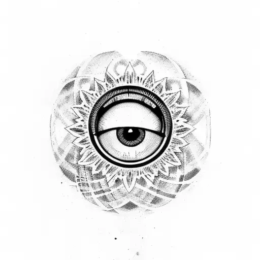 Evil Eye tattoo design idea