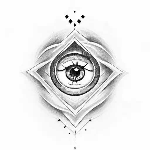 Evil Eye tattoo design idea