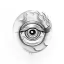 Evil Eye tattoo design idea