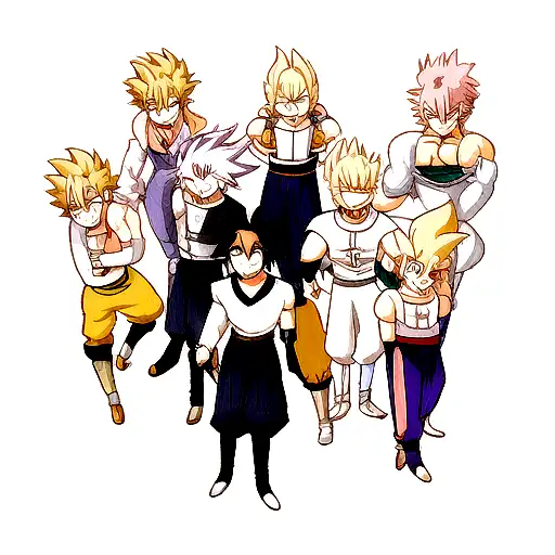 Enel Vegeta Sasuke Laxus tattoo design idea