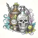 potion tattoo design idea