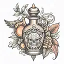 potion tattoo design idea
