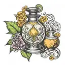 potion tattoo design idea