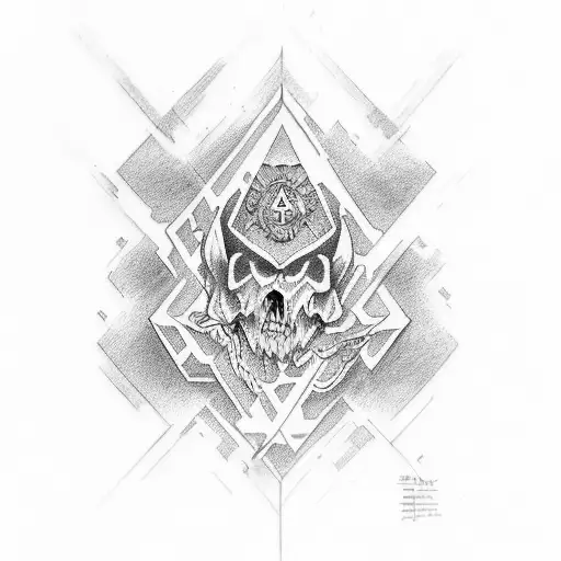 cruz templaria tattoo design idea