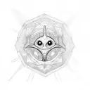 alien ouroboros tattoo design idea