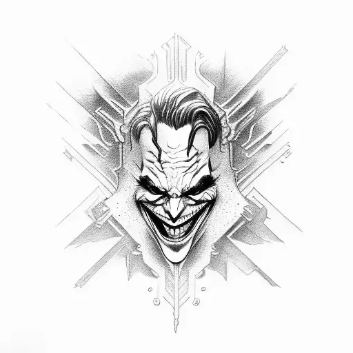 veles joker  tattoo design idea