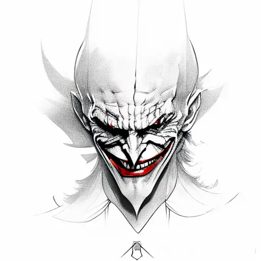 veles joker  tattoo design idea