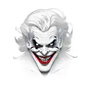 dancing joker  tattoo design idea