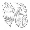 GHIBLI tattoo design idea