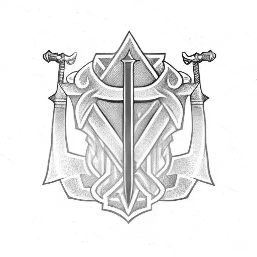 Sword tattoo design idea