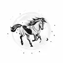 Mustang tattoo design idea