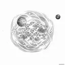 venus planeta tattoo design idea