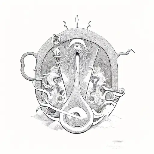 moses and the bronze serpent tattoo design idea