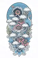 anemone tattoo design idea