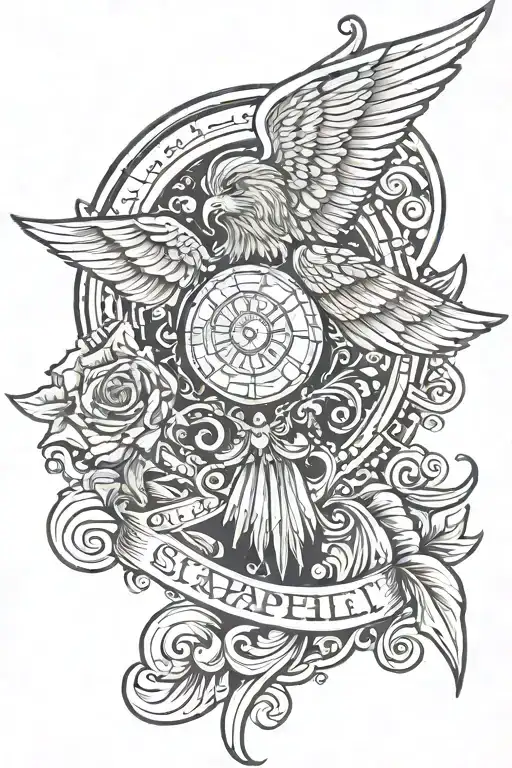 st raphael upper arm tattoo tattoo design idea