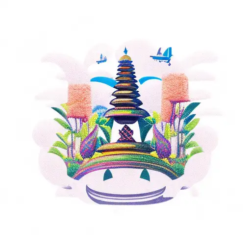 travel to bali tattoo design idea