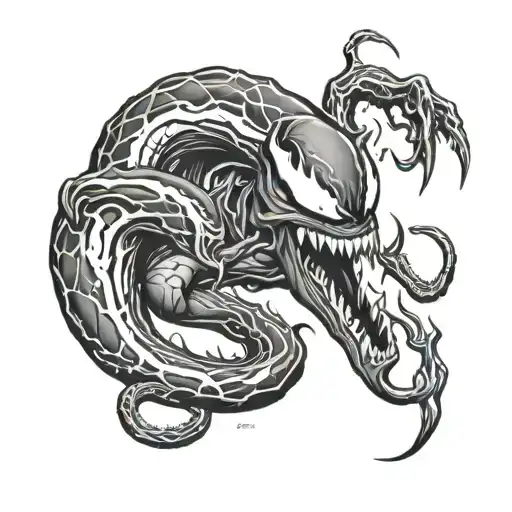 Venom tattoo design idea