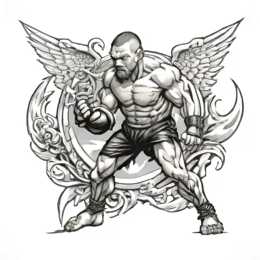 MMA  tattoo design idea