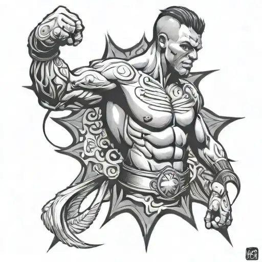 MMA  tattoo design idea